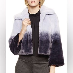 Vince Camuto Faux Fur Gray Ombré Jacket | Size: XL